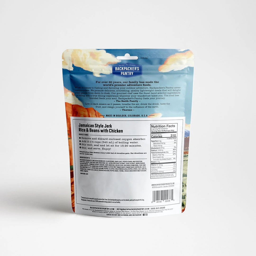 Budget ✔️ Food 👍 Backpackers Pantry Jamaican Style Jerk Rice & Beans With Chicken ❤️ 4 Food Backpackers Pantry Jamaican Style Jerk Rice & Beans With Chicken