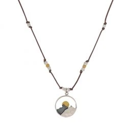 Bronwen Mountain Landscape Necklace Accessories