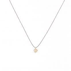 Bronwen Tiny Charm Lotus Necklace