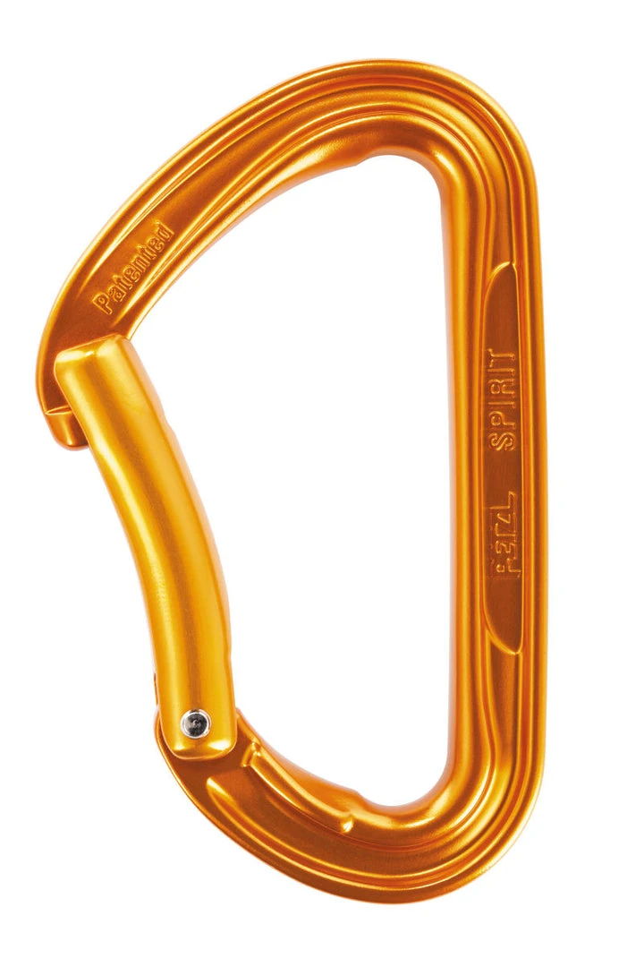 New 🔥 Petzl Spirit Bent Gate Carabiner Non-locking Carabiners ✔️ 3 Petzl Spirit Bent Gate Carabiner Non-locking Carabiners