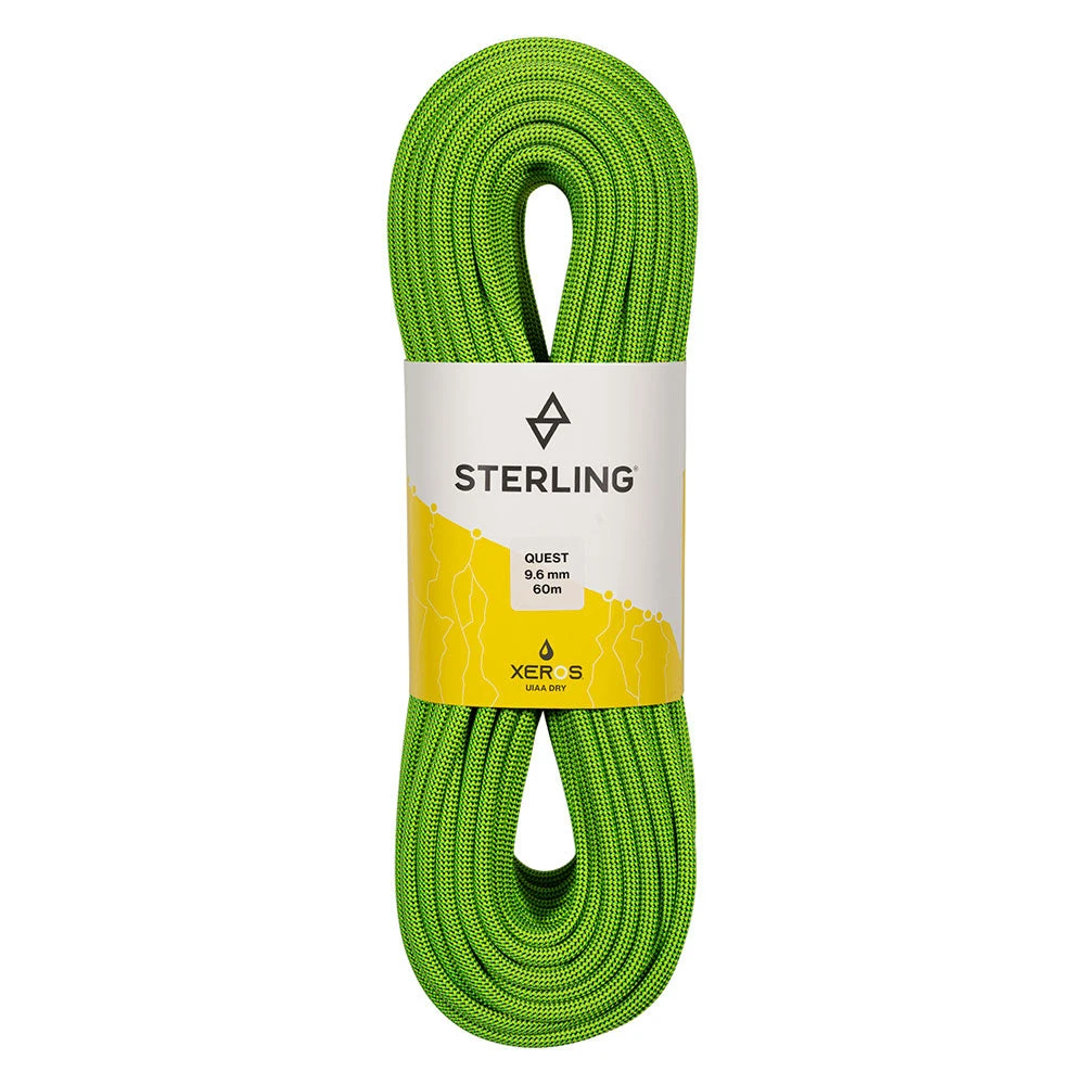 Coupon 😍 Ropes, Slings, Bags & Packs Sterling 9.6mm Quest XEROS Dry Rope ⭐ 4 Ropes, Slings, Bags & Packs Sterling 9.6mm Quest XEROS Dry Rope