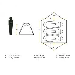 NEMO Aurora 3 Person Tent & Footprint Tents & Shelters